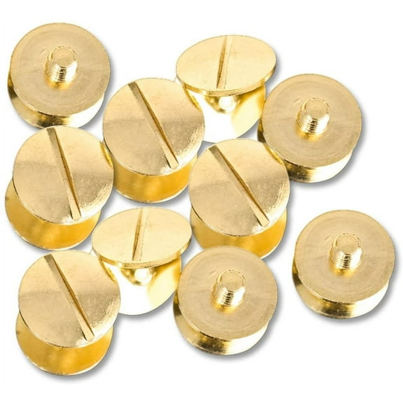 Set of 10 Gold Replacement Screws Compatible with WWE, ROH, TNA, UFC Replica Belts