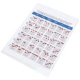 thumbnail image 2 of Oubit Guitar Chords Picture,6-String Guitar Chords Poster Guitar Chords Chart Musical Instrument Accessories Multi-Functional, 2 of 9