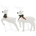 thumbnail image 2 of Benjara Garden 6pc Reindeer Christmas Decoration Set, 120 LEDs, Cool White, 2 of 5
