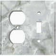 thumbnail image 4 of Metal Light Switch Plate Outlet Cover (Image of Marble Gray MAR033), 4 of 13