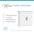thumbnail image 5 of RiverRidge Monroe 2-Door Bathroom Medicine Cabinet Laundry Wall Shelf Storage - White, 5 of 12