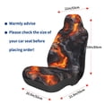 thumbnail image 3 of Wukai Molten Lava Abstract Flow Full Set Car Seat Covers with Soft Padding Universal Auto Front Seats Protector and Cushion Mat, 3 of 5