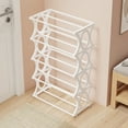 thumbnail image 5 of sruoe Shoe Racks, Shoe Rack for Entryway Single Shelf, Shoe Rack for Front Door Entrance, Shoe Storage, for Multilayer Home Shoe Rack, Stainless Steel Shoe Rack, 5 of 5