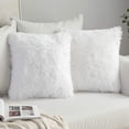 thumbnail image 1 of Dinheiro MIULEE 2er Set Kissenbezüge Künstlich Pelz Sofakissen Dekorative Dekokissen Kuschelkissen Plüschkissen Kuschelig Couchkissen Superweich Kissen Flauschig Kissenbezug für Sofa 40x40 cm Schwarz, 1 of 5