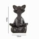thumbnail image 2 of 1 Uds. Meditación gato bigotudo-meditación grande gato negro 18cm Adepaton CPB-US-DYP220-4, 2 of 4