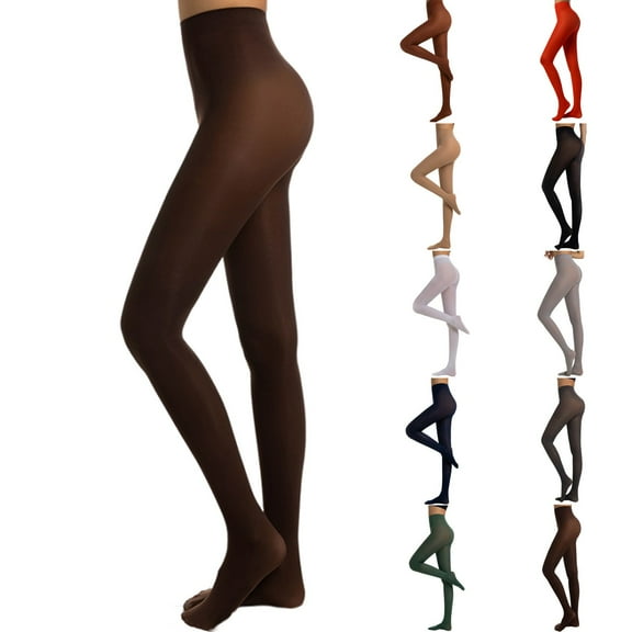 Meichang Tights Women Fake Translucent Pantyhose High Waist Control Top Dance Leggings