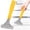 Yellow, variant on QIJGEBGG Scraper Tool, Wide Heavy Duty Floor Scraper with Long Handle, Razor Blade Scraper for Cleaning Windows Glass Shower Gum Tile Scraper Ceiling Scraper
