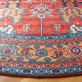 thumbnail image 3 of SAFAVIEH Tucson Gwendolyn Traditional Machine Washable Area Rug, Rust/Navy, 6' x 6' Round, 3 of 8