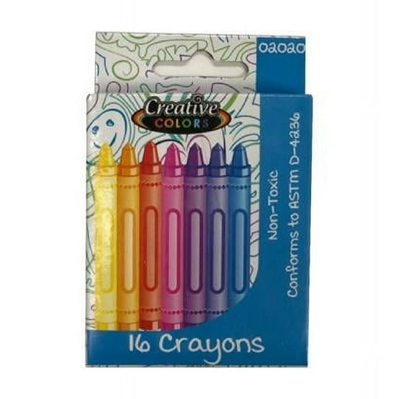 DDI 2289533 Creative Color Crayons - 16 Count  Assorted Colors Case of 192
