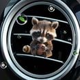 thumbnail image 4 of YOHAVEN Small Raccoon Car Vent Clip Diffuser 2D Flat Ornament Car Accessories Aromatherapy Freshener Holiday Party Favors for Vehicle Decoration Gift, 4 of 8