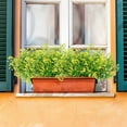 thumbnail image 6 of ZOELNIC Outdoor Plants Artificial for Porch 8 Bundles Artificial Flowers Outdoor UV Resistant Fake Flowers No Fade Faux Plastic Plants Outside Indoor Decorations, Yellow, 6 of 6