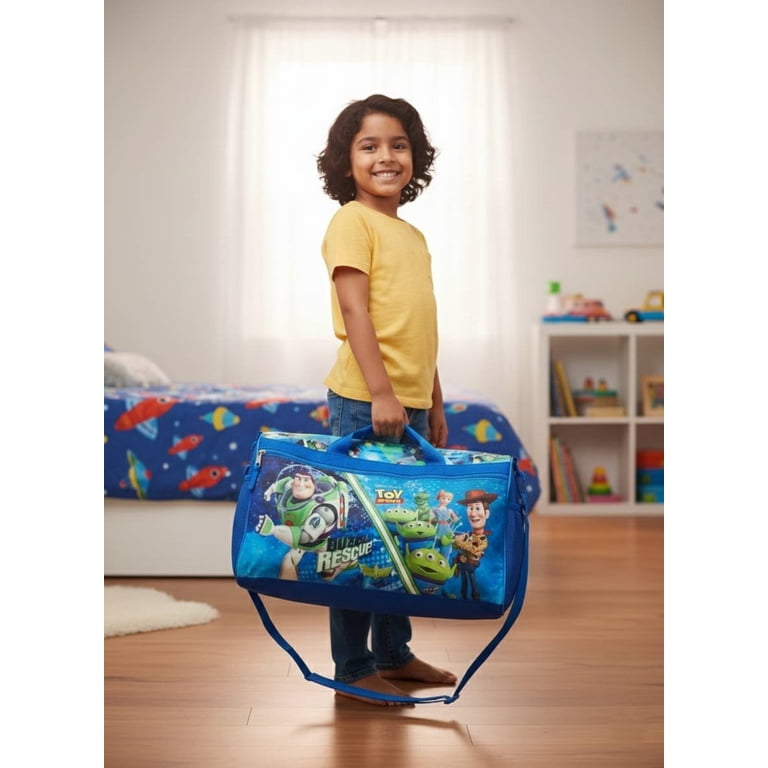 Disney Pixar Toy Story Kids Duffle Bag Buzz Lightyear and Friends