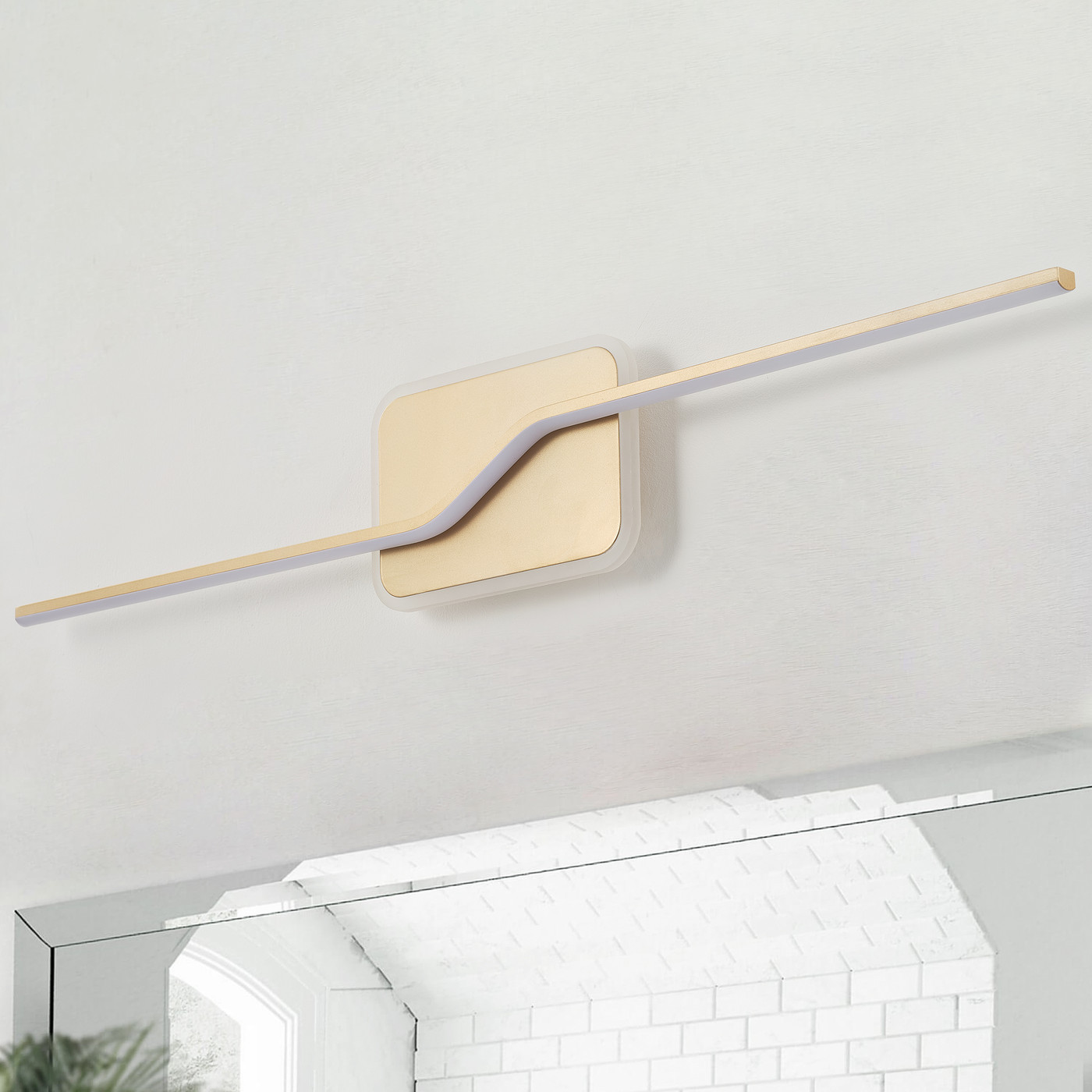 Modern LED Vanity Light Fixture Classic Bathroom Linear Wall Sconce Over the Mirror Gold Retro Vanity Lighting