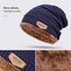 thumbnail image 5 of Conjunto de bufanda y gorro de invierno, gorro cálido con forro polar, calentador de cuello, gorro de punto con gorro de calavera grueso para hombres y mujeres, conjunto de gorro y bufanda d, 5 of 5