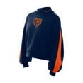 thumbnail image 2 of Women's New Era Navy Chicago Bears Sport Night Mock Neck Balloon Sleeve Pullover Sweatshirt, 2 of 5