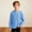 Blue, variant on Boy's Henley Long Sleeve Shirts Crewneck Button Up Waffle T-Shirt Solid Color Spring Summer Lightweight Sweatshirt for School 4-14 Years