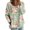 Mint Green, variant on QASIEATN Women's Cardigan Sweaters Cute Print Button Down Knit Casual Long Sleeve Outerwear Tops for Fall Spring