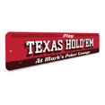 thumbnail image 3 of Texas Hold Em Novelty Sign, Metal Wall Decor - 4x18 inches, 3 of 4