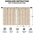 thumbnail image 2 of Blackout Kids Curtains,Beige Butterfly Pattern Childrens Insulated Curtains Set Of 2,Bedroom Essentials,Toddler Room Decor 42"x54", 2 of 5