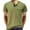 Green, variant on Yufatyle Men Short Sleeve Cotton Stand-up Collar Slim Shirts For Men Blue L