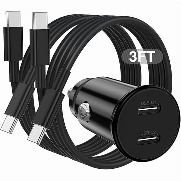 for iPhone 16 15 Pro Max Car Charger Fast Charging,[Apple MFi Certified] 40W Dual Port USB C Car Charger Adapter with 3ft USB C to C Charging Cable for iPhone 16 Plus/16 Pro Max/15 Pro Max,iPad-Black