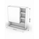 thumbnail image 4 of Botiquin Repisa Mdf 50cm Pared Organizador Baño Espejo, 4 of 4