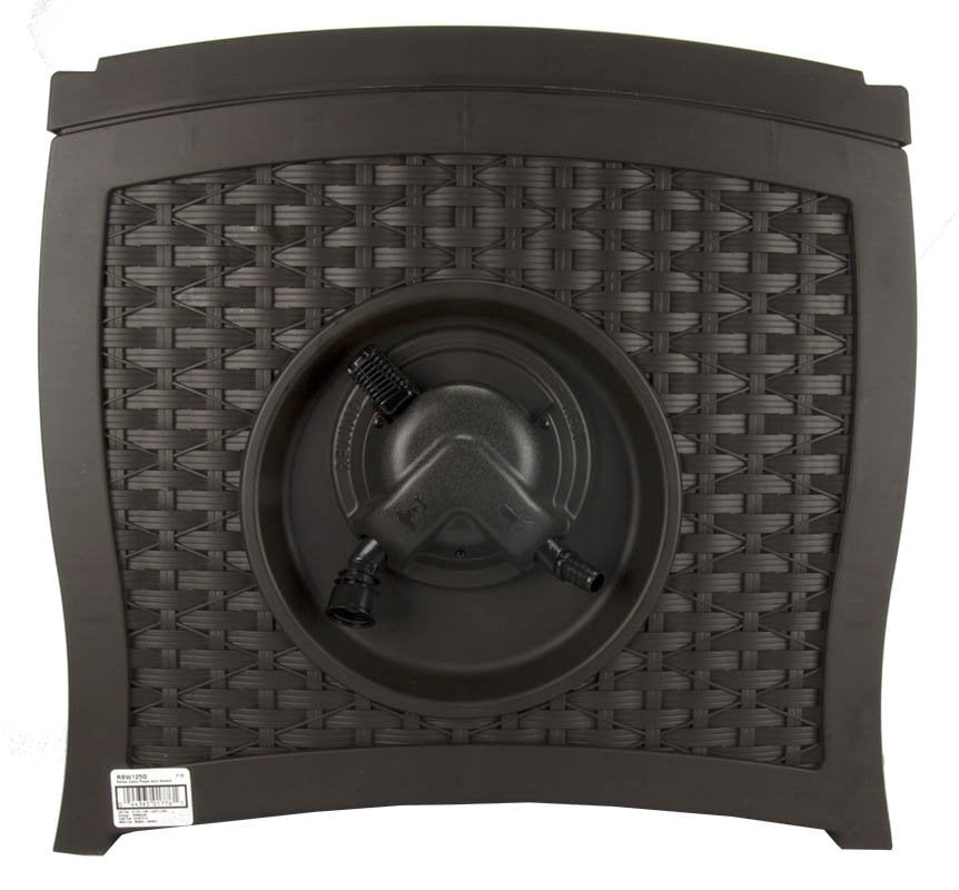 Suncast 125 ft. AquaWinder Auto Rewind Resin Free-Standing Hose Reel, Java Brown