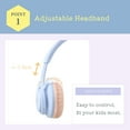 thumbnail image 5 of Fingertime Kids Headphones, 85DB Volume Limited, 5 of 8
