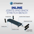 thumbnail image 2 of Stamina In-line Back Stretch Bench, Blue Gray - relax muscle - improve posture - recovery - back pain relief, 2 of 6