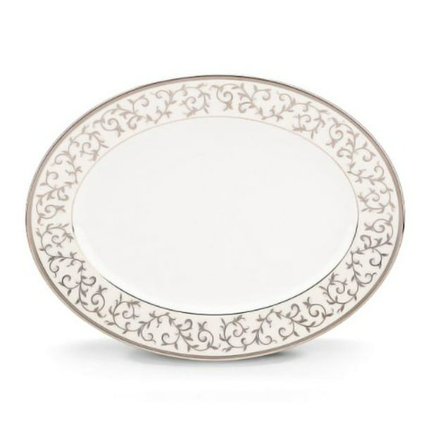 Lenox Opal Innocence Silver Oval Platter - Walmart.com