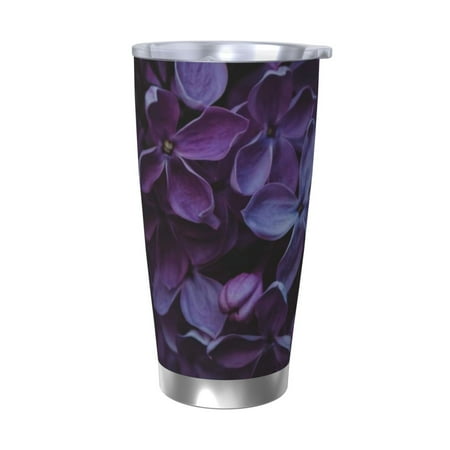 

Vsdgher Lilac 20 Oz Stainless Steel Vacuum Insulated Travel Mug Coffee Cup for Home Office Outdoor Works Great for Ice Drinks and Hot Beverage -Without Straw