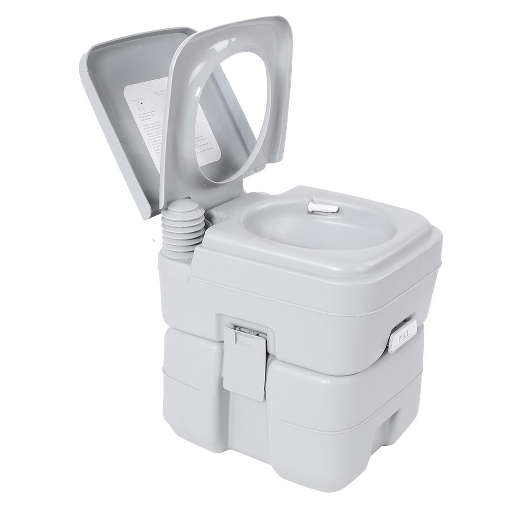 HERCHR Travel Portable Toilet, Outdoor Plastic Portable Mobile Camping ...