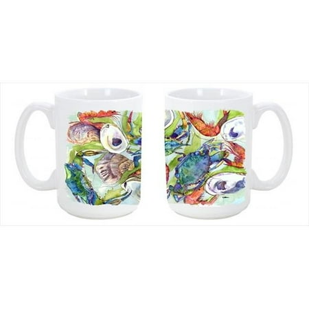 

Crab Dishwasher Safe Microwavable Ceramic Coffee Mug 15 oz.
