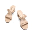 thumbnail image 2 of Sandalia DREAM PAIRS DHS213-2 Nude con Dos Tiras Trenzadas y Tacón de 5.7 cm, 2 of 6