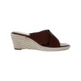 thumbnail image 2 of SoftWalk Womens Hastings Leather Slip On Wedge Sandals, 2 of 3