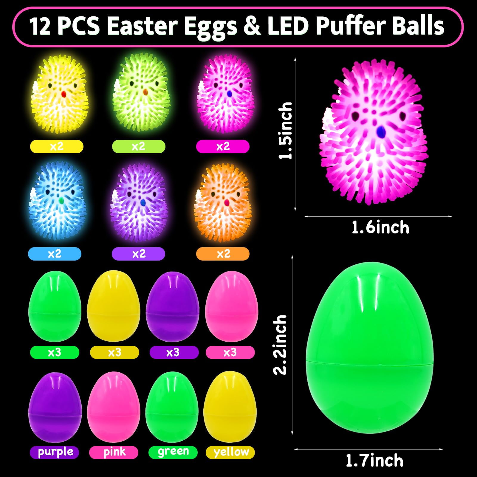 Easter Egg Fillers For Kids Boys Girls Classroom Prizes Easter Basket Stuffers Party Favors Easter Hunt Treats Gifts For Kid Teens