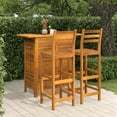 thumbnail image 1 of vidaXL 3 Piece Garden Bar Set Solid Wood Acacia, 1 of 1