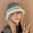Gray, variant on AOOCHASLIY Winter Hat Women's Style Winter Knitted Plush Hat Warm and Versatile Bucket Hat