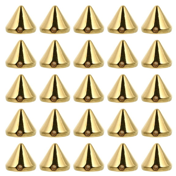 Milisten DIY Handcraft Studs Golden Punk Style Rivets 300Pcs 0.4In