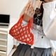 thumbnail image 5 of Nuevo Bolso Paja Hilo Algodón Lindo para Mujeres / Niñas Mini Bolso Con Asa Superior (naranja), 5 of 9