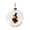 C, variant on Glowing Halloween Decor Ball Hanging Ornament with Warm LED Light for Christmas Tree Window Mantel Spooky Party Decor (10cm/3.94in)