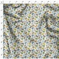 thumbnail image 4 of Soimoi Tissu en Rayonne Blanc Imprimé Papillon Coloré Tissu de Couture Yard 56 Pouces de Large, 4 of 5
