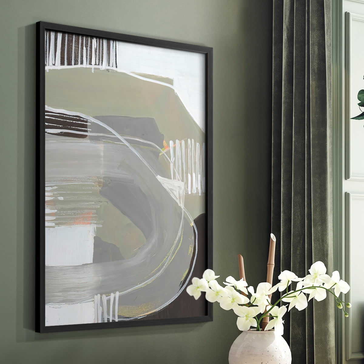 Arching Neutrals I in Paper Solid Wood 16 x 20 Framed Print