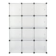 thumbnail image 3 of 12-Cube Storage Shelf Cube Shelving, PP Organizer Cabinet with Rust-proof Metal Frame for organize Book, Toy, Clothes, White, 3 of 8