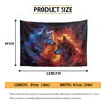thumbnail image 6 of SEANATIVE Galaxy Fire Wolf Tapestry Home Decor Small Tapestry 36H*24W Inches Wall Tapestries Room Tapestry for Kids Room Laundry Room Living Room, 6 of 6