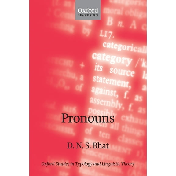 Oxford Studies in Typology and Linguisti Pronouns, (Paperback)