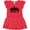 Red with Polka Dots, variant on Inktastic Dallas Texas City Skyline with Grunge Girls Toddler Dress