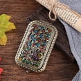 thumbnail image 4 of 20 Pcs Vintage Makeup Mirror Metal Portable Foldable Mirror Peacock Vanity Mirror Double Sided Compact Cosmetic Mirror Travel Mirror (B), 4 of 5