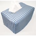 thumbnail image 2 of Light Blue & White Checked Gingham Tissue Box Cover by Penny's Needful Things (Tall Rectangle), 2 of 3