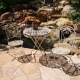 thumbnail image 1 of Modern Home Versailles Antiqued Iron 3pc Folding Bistro Set, 1 of 2